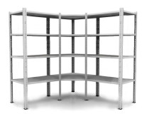Угловой стеллаж MS Standart 185/100x60/4