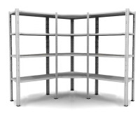 Угловой стеллаж MS Standart 185/100x30/4
